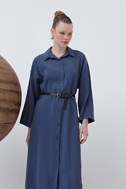 Puane Φόρεμα πουκάμισο με μακριά ζώνη Loreen