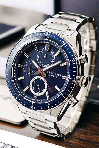 Lee Cooper Orijinal Lee Cooper Fonksiyonlu Takvimli Lacivert Erkek Kol Saati