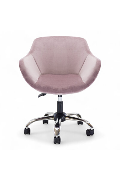 Home Çocuk odası sandalye, çocuk döner sandalye krom ayaklı, yükseklik ayarlı