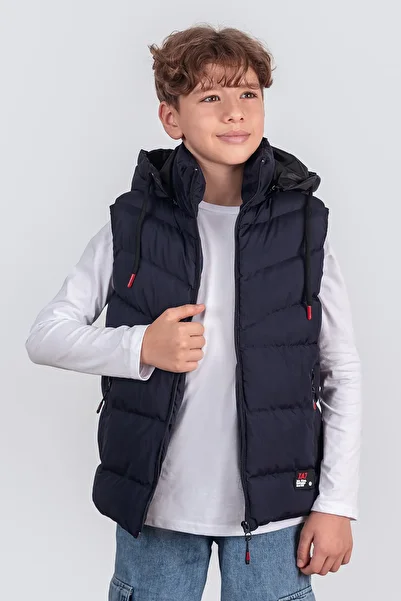 Zaziko Kids Boy's Detachable Hooded Puffer Vest 2063Y