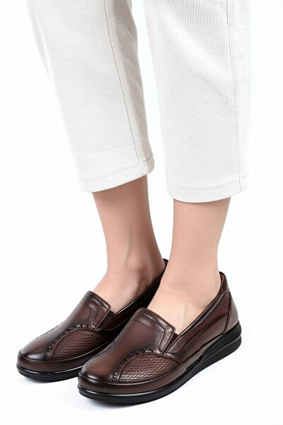 Wallerjon Pantofi din piele ortopedică de damă Pantofi de mamă moi și confort...