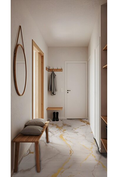 DECOMALL Code 63 Suya Dayanıklı Mutfak Banyo Zemin Mermer Mobilya Fayans Folyo Kaplama (LAMİNASYONLU)