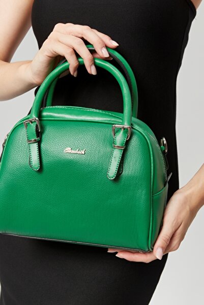 Morpelikan Women's Green Shoulder Bag with Adjustable Shoulder Strap