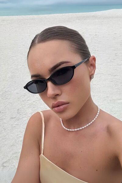 REN EYEWEAR Ren Slimova 90S Narrow Thin Oval Women's Sunglasses – |   Uv400 Protection