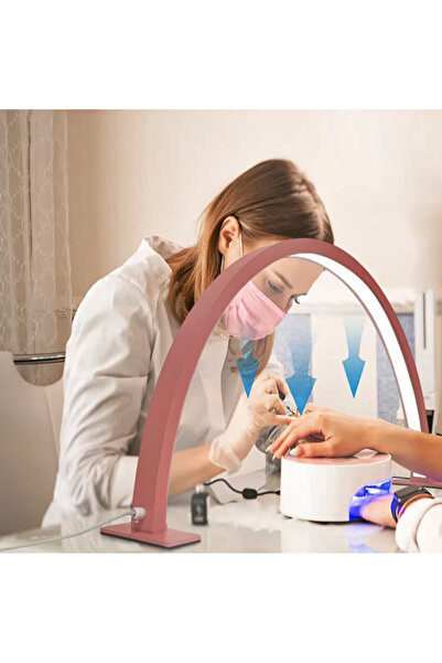 Arzu Güzel Cosmetics Masa Üstü Yarım Ay Ring Light Stand Güzellik Sorlunu Led...