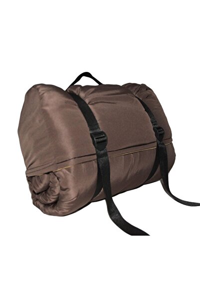 Med Online Brown Waterproof Sleeping Bag - 215×75 Cm, 200 Gr Fiber/180 Gr Fleece Camping & Earthquake