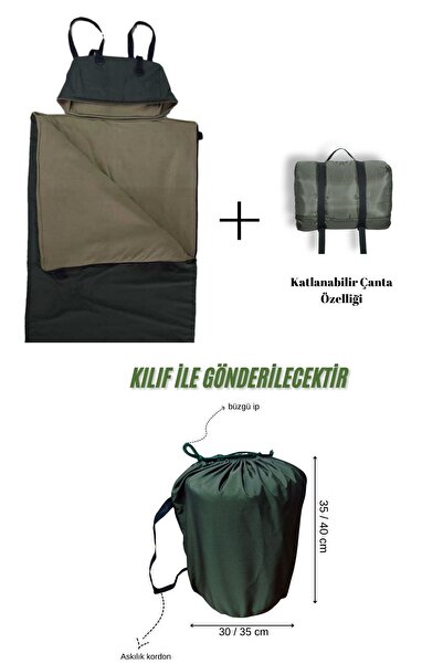 Med Online Haki Uyku Tulumu(-25 derece) Su Geçirmez(215×75 CM) 220 gr Elyaf/1...