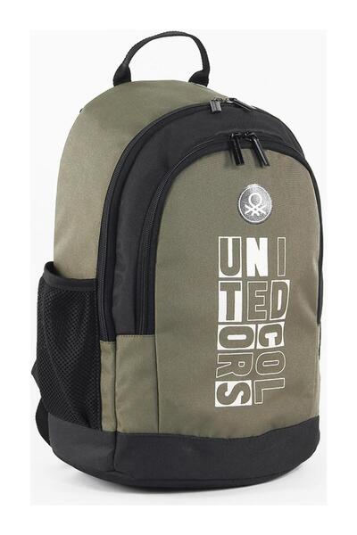 United Colors of Benetton 04292 Bag Khaki-Black Unisex School Bag