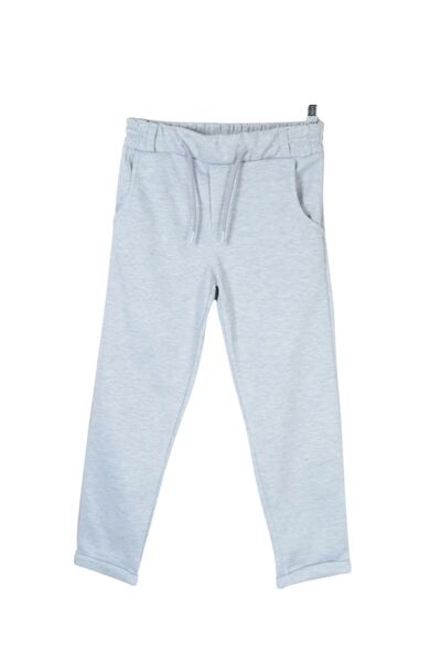 Z B Bebe Light Gray Jogger Pants for School