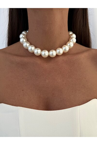 Luparadis LP Özel Üretim 18mm Kalın İnci Kolye