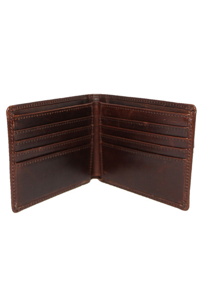Lucmark Men's Wallet, Lucmark, Leather, Size 11 x 1 x 9 cm - RFID Protection, Coffee Color