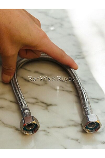 RENK YAPI RÜYASI Klozet bağlantı sprali, tahret musluğu bağlantı siprali, 3/8...