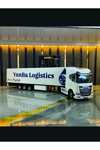 Şahveli DAF Maket Tır Işıklı Logo Yazı Resim plaka vb detaylar eklenebiliyor Reklamli Reklamsiz