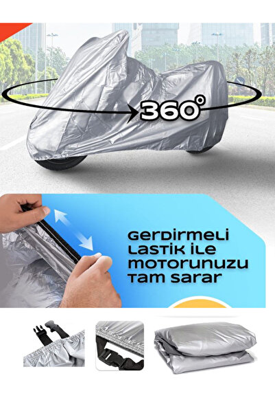 MotoEN Mondial 250 MCT Motorsiklet Brandası (GRİ RENK)uyumlu