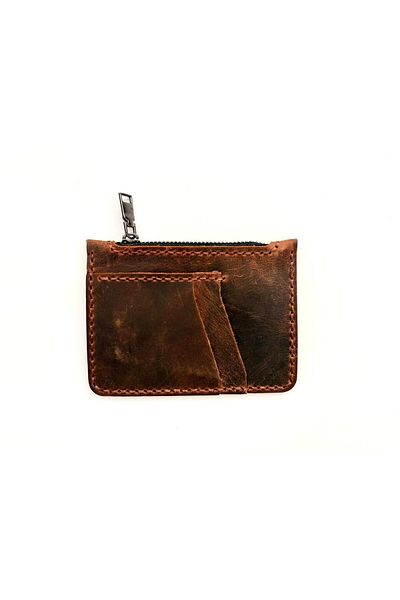 natderi Genuine Leather Mini Wallet with Card Holder and Coin Compartment