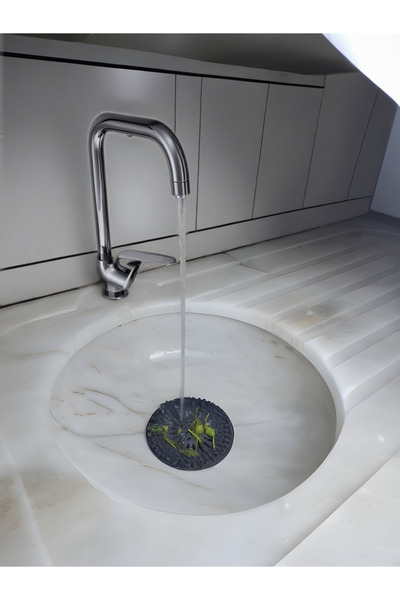 MevsimSepeti Silicone Round Sink Strainer Non-Slip Strainer Drain Cover with Hole Bathroom,Kitchen