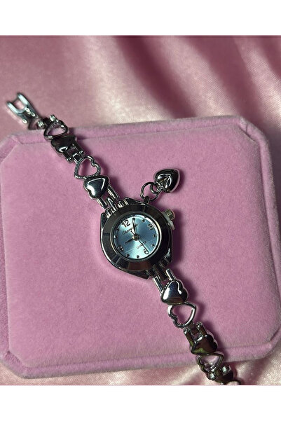 Pena Pinterest Clock Blue with Heart Charm