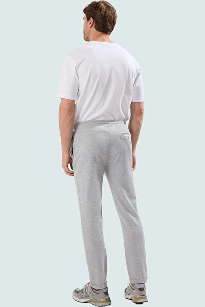 PayBuy Men's Fashion Regular Fit Casual Elastic Waist Double Leg Trousers Woven Fabric Daily Use