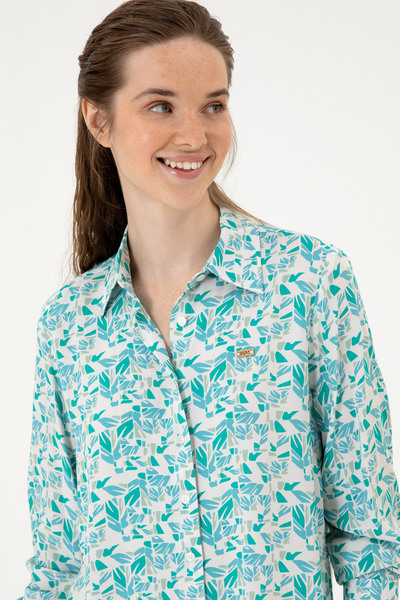 U.S. Polo Assn. Women's Mint Long Sleeve Shirt 50299289-Vr090