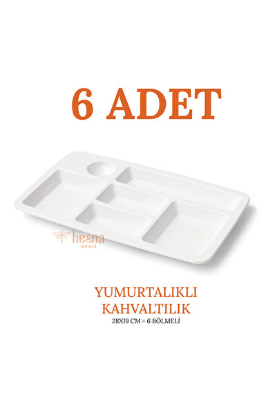 Hesna Natural Unbreakable Breakfast Table D'Hote Tray - with Egg