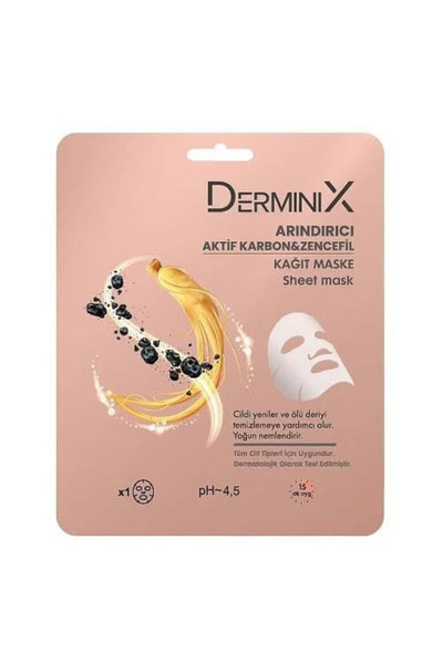 Derminix Paper Mask 25gr. Purifying Active Carbon