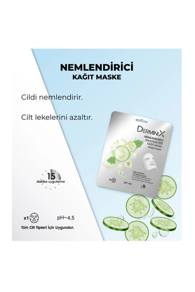 Derminix Paper Mask 25gr. Moisturizing Cucumber