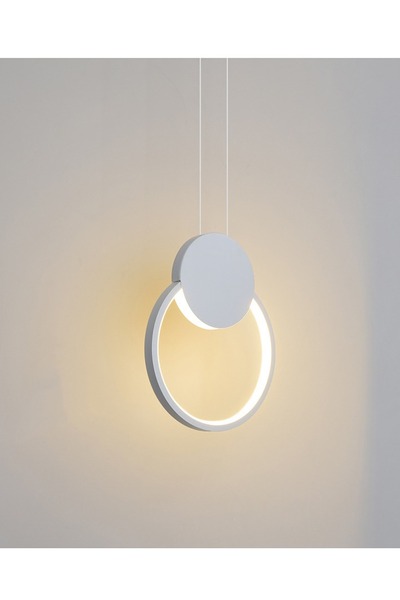 best power LED Hanging Chandelier Modern Simple Ring LED Hanging Lamp Single Head Round Design Chandelier