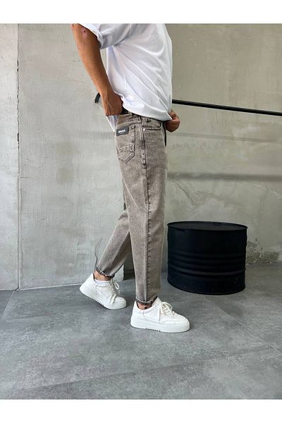 XPUPPETWEAR Light Brown Washed Effect Boyfriend Jean