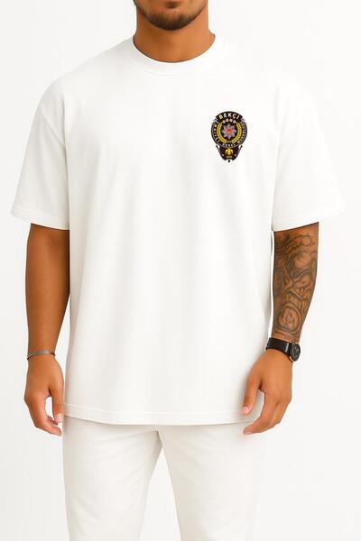 Bahriyeli Collection Unisex T-Shirt with Oversize Guard Pocket Design