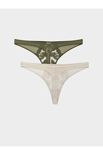 LC Waikiki Dantelli Fantezi Tanga Külot 2'li
