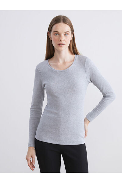 LC Waikiki Anthracite Long Sleeve Women's Undershirt