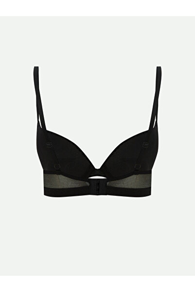 LC Waikiki Black Underwire Padded Patterned T-Shirt Bra