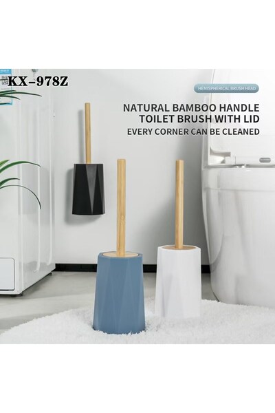 decorev Wooden Bamboo Handle Luxury Toilet Brush Vch-6609