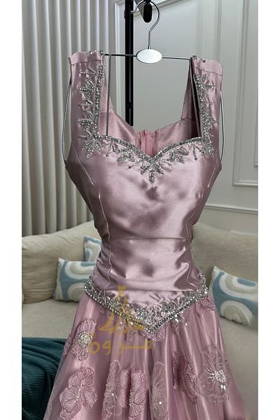 MEZON FASHION Luxury Hand-Embroidered Bold Flower Dress
