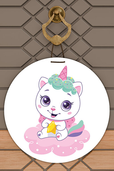 Dormot 1Ornament pentru ușă pentru bebeluș cu unicorn, imprimare digitală mod...