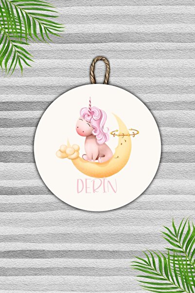 Dormot 1Moderni ukras za vrata - Personalizovani jednorog za bebe, dječji zid...