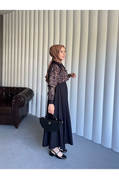 By Pommes Life Shirt Bow Detailed Skirt Suit