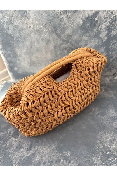 symaslandesign HASIR Muadil çanta, Yazlik burslu çanta, burslu el örgüsü
