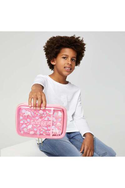 SMIGGLE Original Fiesta Unicorn Poni Embossed Hardtop Pencil Case