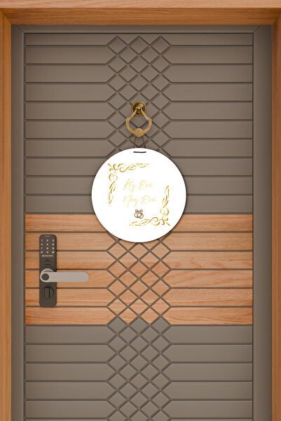 Dormot Μοντέρνα ψηφιακή εκτύπωση Χρυσό Στολίδι για την πόρτα του σπιτιού της κοπέλας Naz