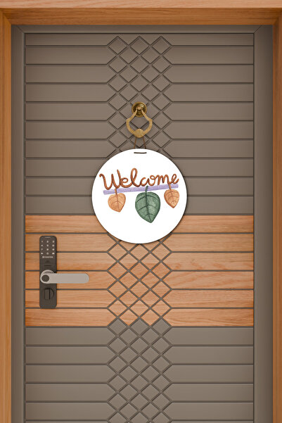 Dormot Μοντέρνο Στολίδι Πόρτας Λευκό Φύλλο Καλωσορίσματος Στολίδι Εξωτερικής Πόρτας