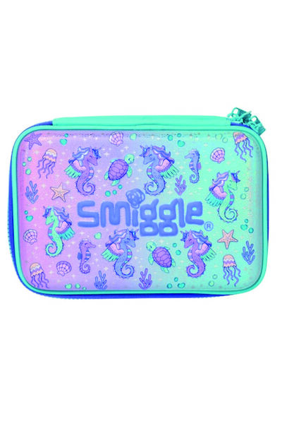 SMIGGLE Original Epic Adventures Seahorse Embossed Double Deck Pencil Case
