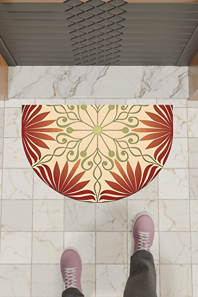 Dormot ممسحة أرجل رقمية حديثة بنمط ماندالا ملونة - سجادة باب أمامية