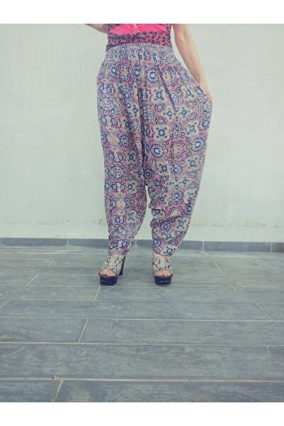 hoaryage Viscose Print Fabric Floral Print Baggy with Pockets 100% Cotton