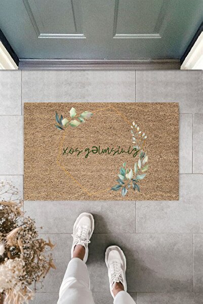 Dormot Modern Reqemsal Diameter - Yaşıl Yarpaq Welcome - Mat in front of Azerbaijan Gate
