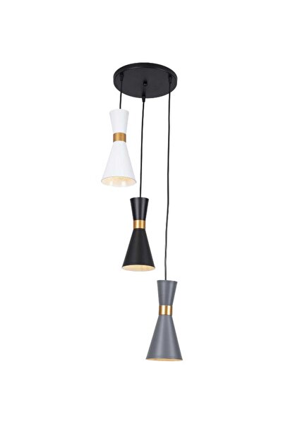 best power Modern 3-Lamp Chandelier 1062 with Metal Frame, E27 Base, 140cm Adjustable Length – Pendant Light