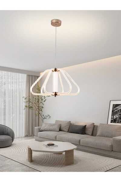 best power Modern LED 50W Pendant Light 6197-6 – 3 Color Modes (Warm, Cool, Neutral White) 110cm Cable Length