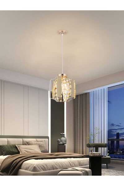best power Modern LED Chandelier 6207 – 60W Pendant Light with 3 Lighting Modes & 80CM Adjustable Length