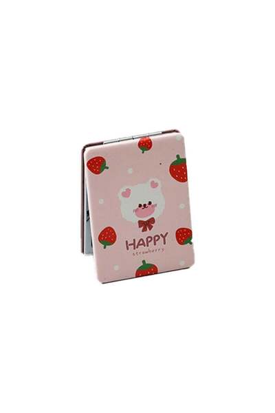 Happy Minigood Mini Good Square Beauty Mirror Strawberry Model