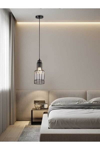best power Elegant Modern Glass Pendant Lamp 2244-1 with Chic Metal Frame, Adjustable 80cm Length, E27 Base